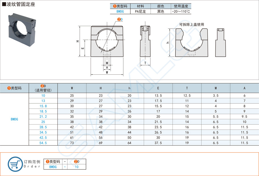 波紋管固定座用什么材質的壽命久