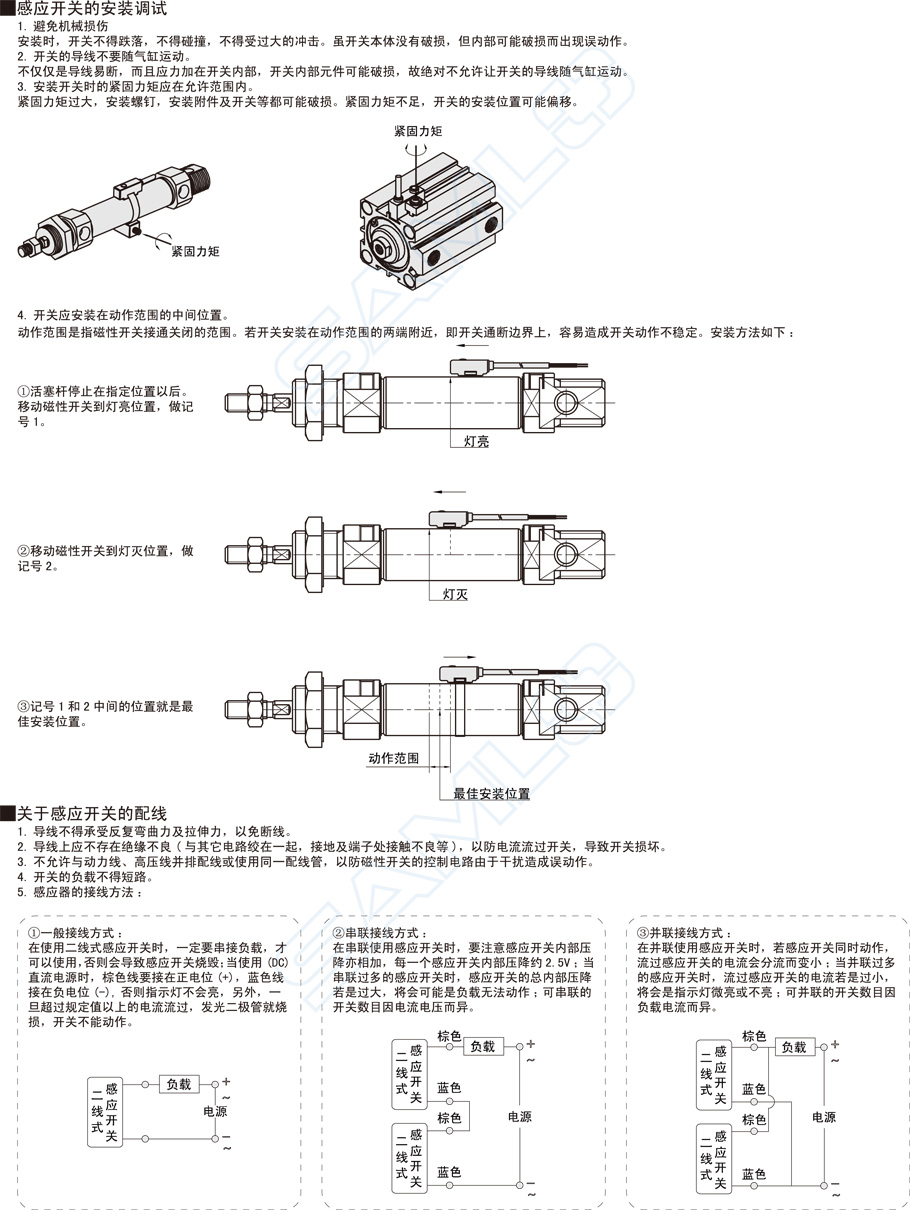 磁性開關DSM安裝調試